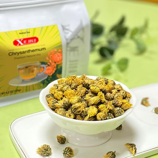 Chrysanthemum Tea - 100% Pure Premium Natural Dried Fetal Chrysanthemum(4.2oz/120g), Caffeine-Free, Non-GMO