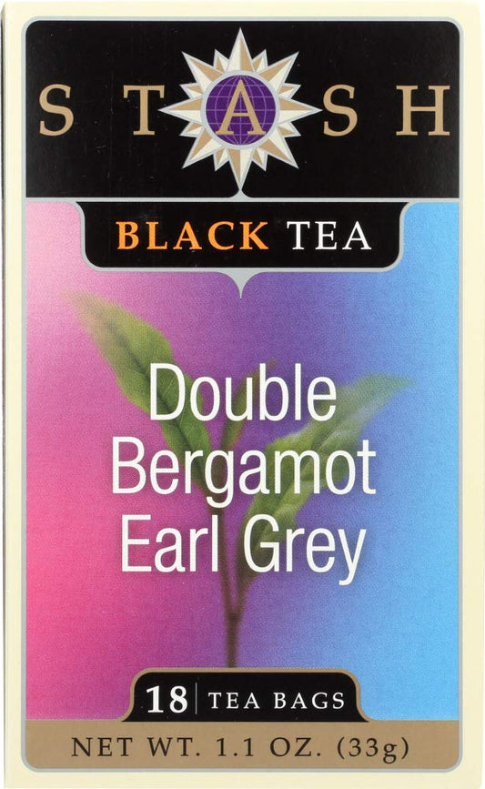 Double Bergamot Earl Grey Tea, 18 Bags by Stash Tea (Pack of 2)