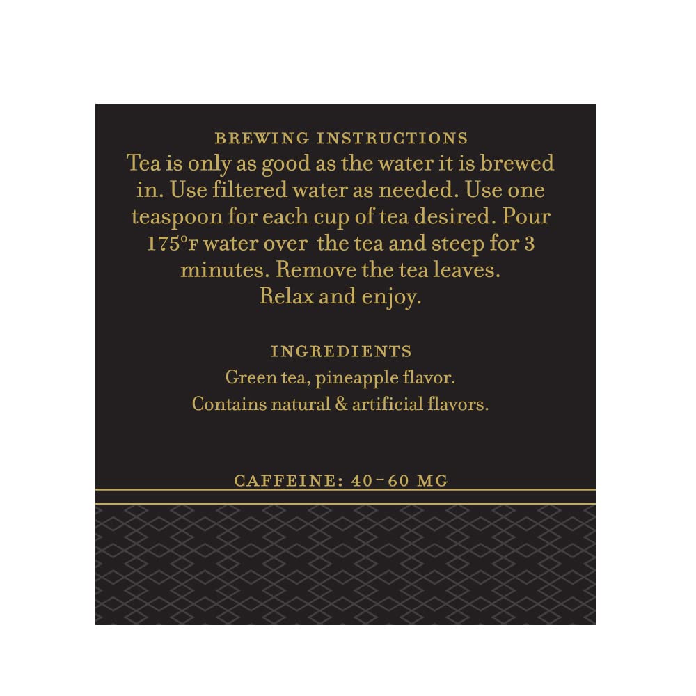 Harney & Sons Tropical Green Tea, Loose tea in 3 oz tin