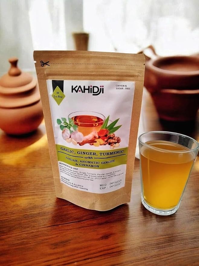 GARLIC, GINGER, TURMERIC with PANDAN, AROMATIC GINGER & CINNAMON - 30 teabags