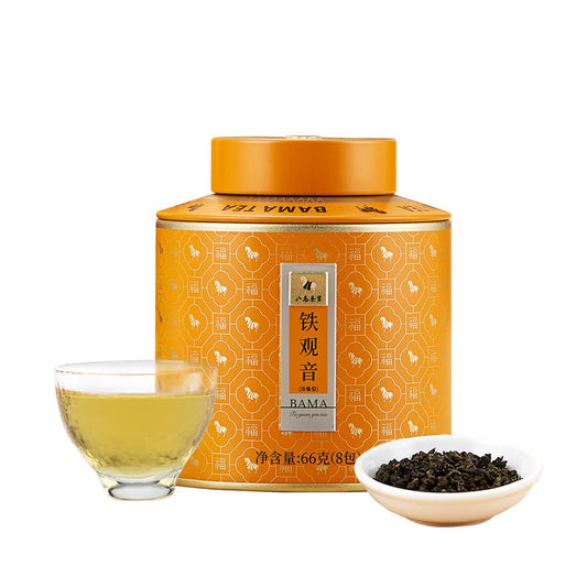 BAMATEA Tieguanyin Oolong Tea Loose Leaf 66g(2.33oz) - Chinese Iron Goddess of Mercy from Anxi,Fujian High Mountain,8 Individual Bags