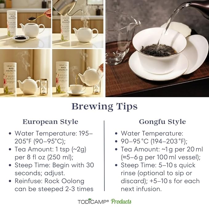 Da Hong Pao Oolong Tea Loose Leaf – Authentic Wuyi Rock Oolong Tea from China – Premium Roasted Chinese Tea – Loose Leaf Tea – Traditional High Mountain Oolong