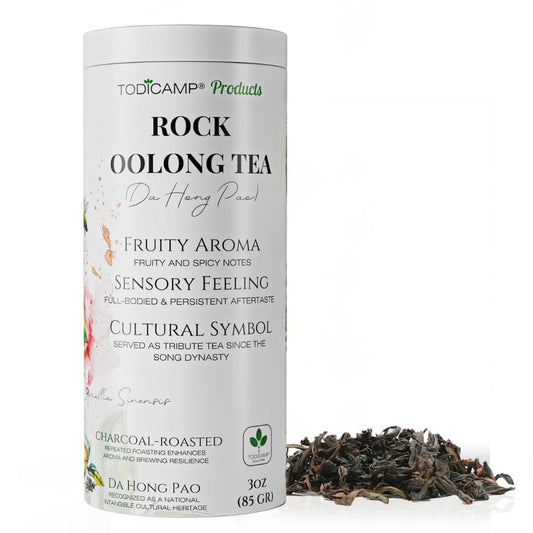 Da Hong Pao Oolong Tea Loose Leaf – Authentic Wuyi Rock Oolong Tea from China – Premium Roasted Chinese Tea – Loose Leaf Tea – Traditional High Mountain Oolong
