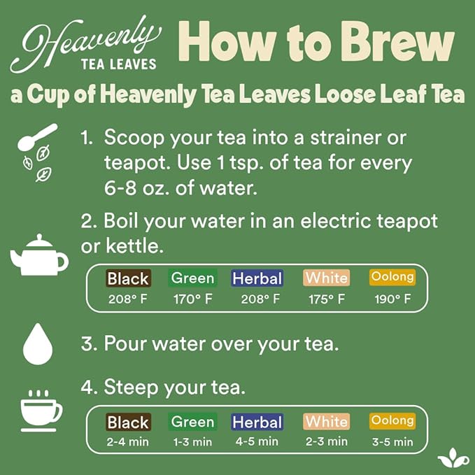 Heavenly Tea Leaves Organic Lemon Ginger (50 Pyramid Tea Bags), 100% Plastic Free, Bulk Compostable Herbal Tea Sachet - Premium Quality, Whole Tea Leaves in a Convenient Tea Bag