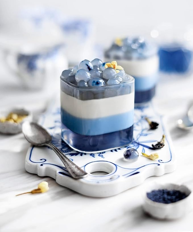 Suncore Foods Dried Butterfly Pea Flowers Bloom, Caffeine-Free Tea, Gluten-Free, Non-GMO, 2oz (1 Pack)