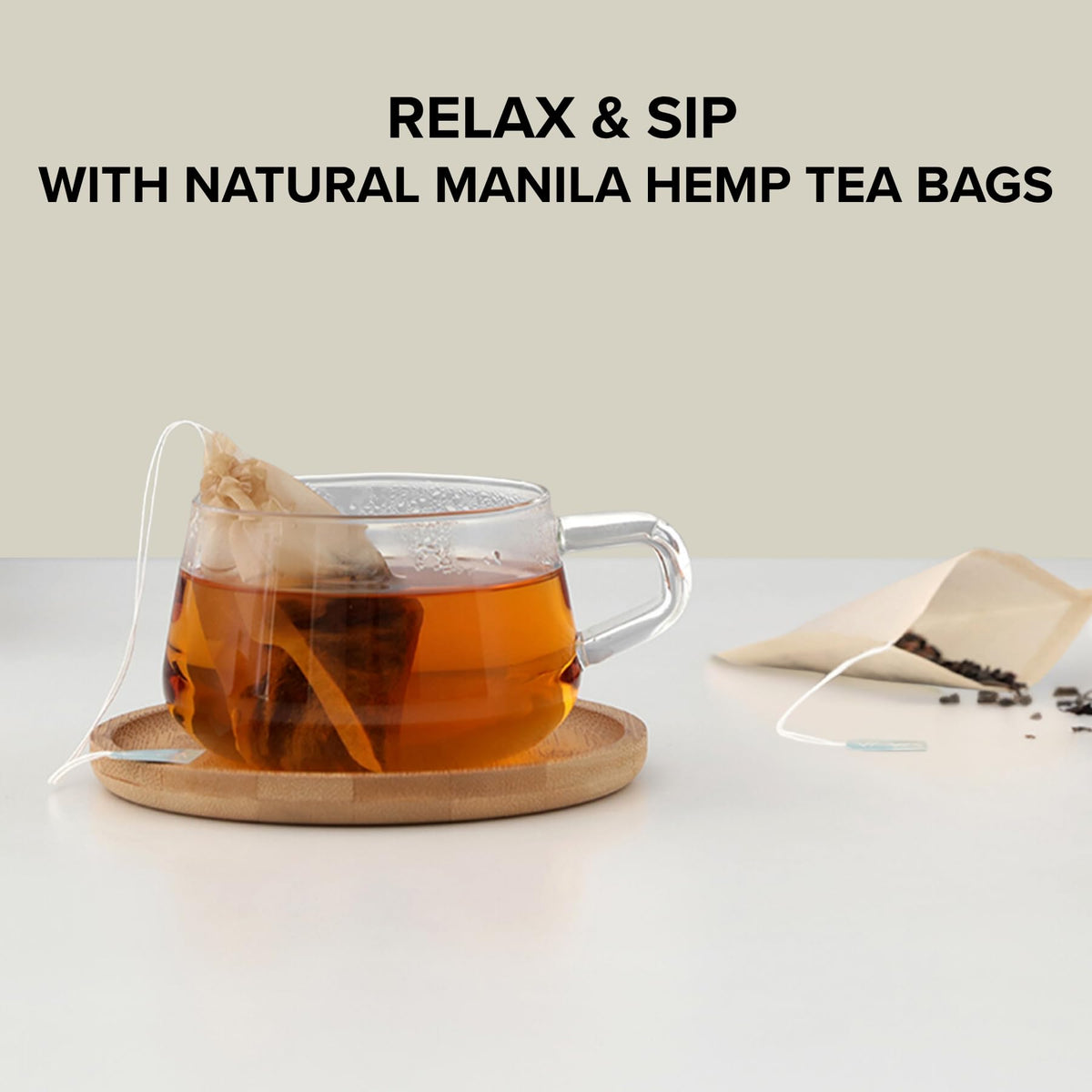 Viva Scandinavia VIVA Large Tea Filter Bags for Loose Leaf Tea, 50 Ct, Microplastic-Free