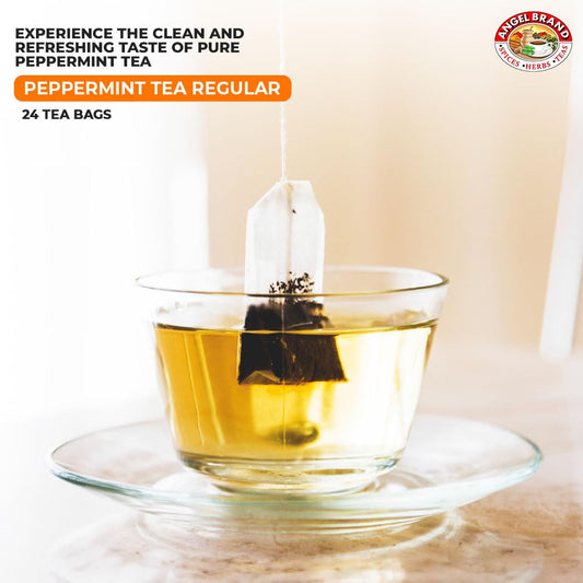 Peppermint Tea Bags | 20 Count | Box | Caffeine-Free for Relaxation | Cool, refreshing minty flavor