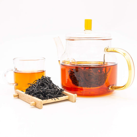 Oriarm Lapsang Souchong Lightly Smoked Black Tea Loose Leaf - Wuyi Mountains Black Tea Zheng Shan Xiao Zhong from Fujian China - 225g Ziplock Resealable Bag