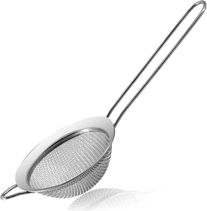Anaeat Fine Mesh Strainers - Premium Stainless Steel Colander Sieve Sifters, with Durable Mesh and S