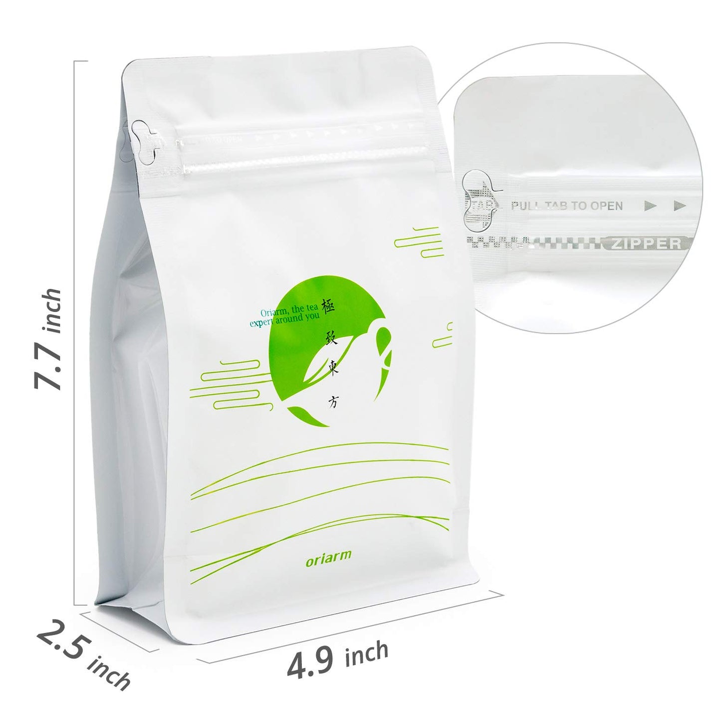 oriarmcha 50g / 1.76oz Chinese Bai Mudan White Tea Loose Leaf - Fuding White Peony Tea Leaves - Bai Mu Dan Yuqian 2nd Grade - Caffeine Level Low