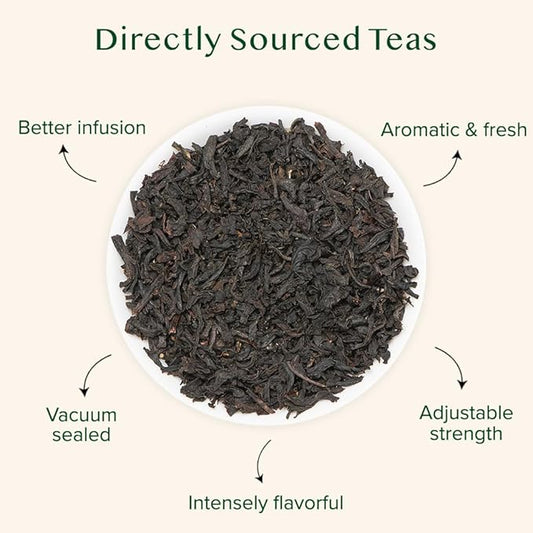 VAHDAM, Earl Grey Tea Loose Leaf 170+ Cups (340g/12oz) Citrusy & Delicious Black Tea blended with 100% Natural Oil of Bergamot | Brew Hot/Iced Tea