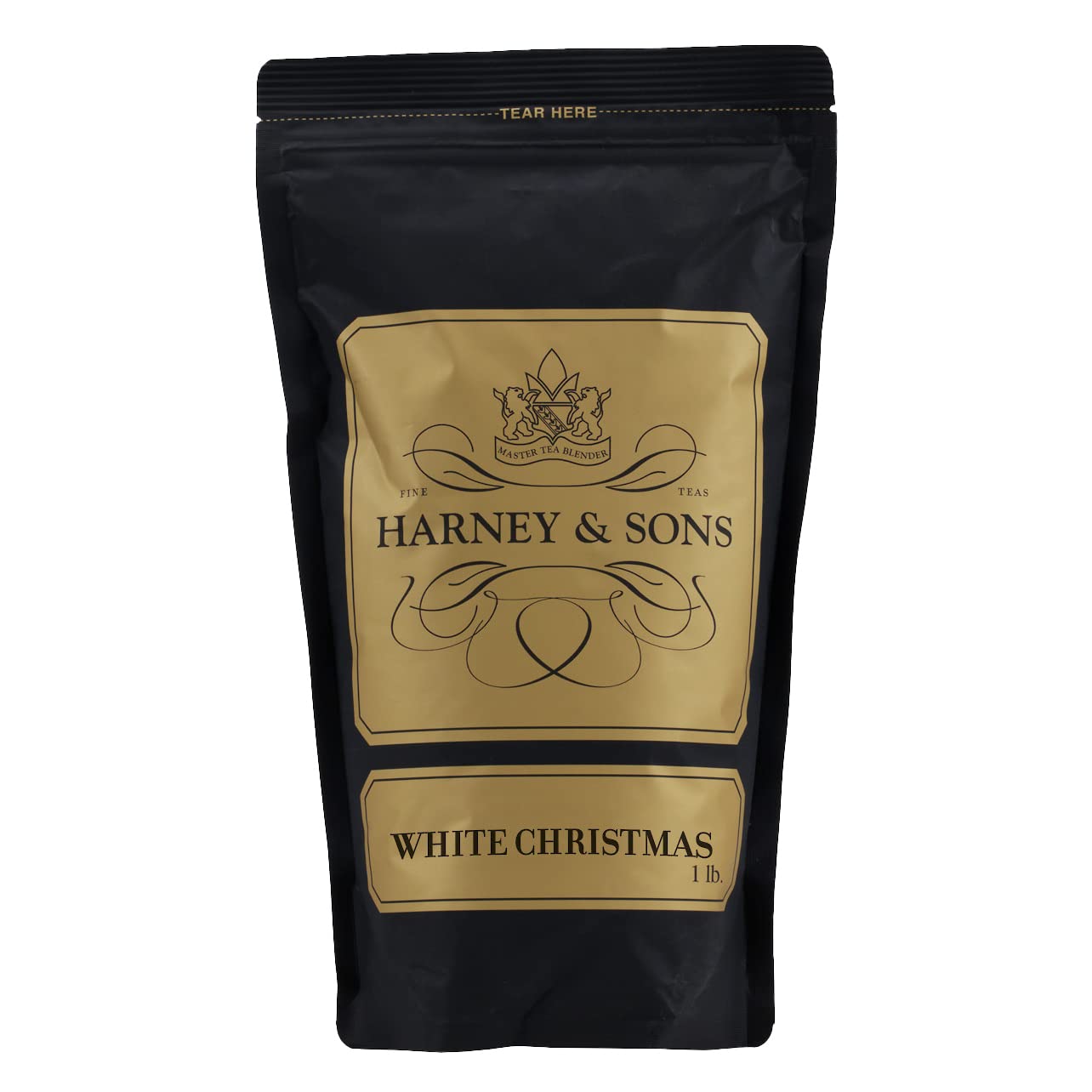 Harney & Sons White Christmas Tea | 16 ounce loose, White Tea with Almond, Vanilla and Cardamom