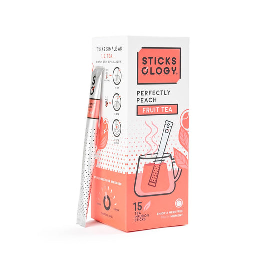 Sticksology Perfectly Peach Tea Sticks - Fruit Tea