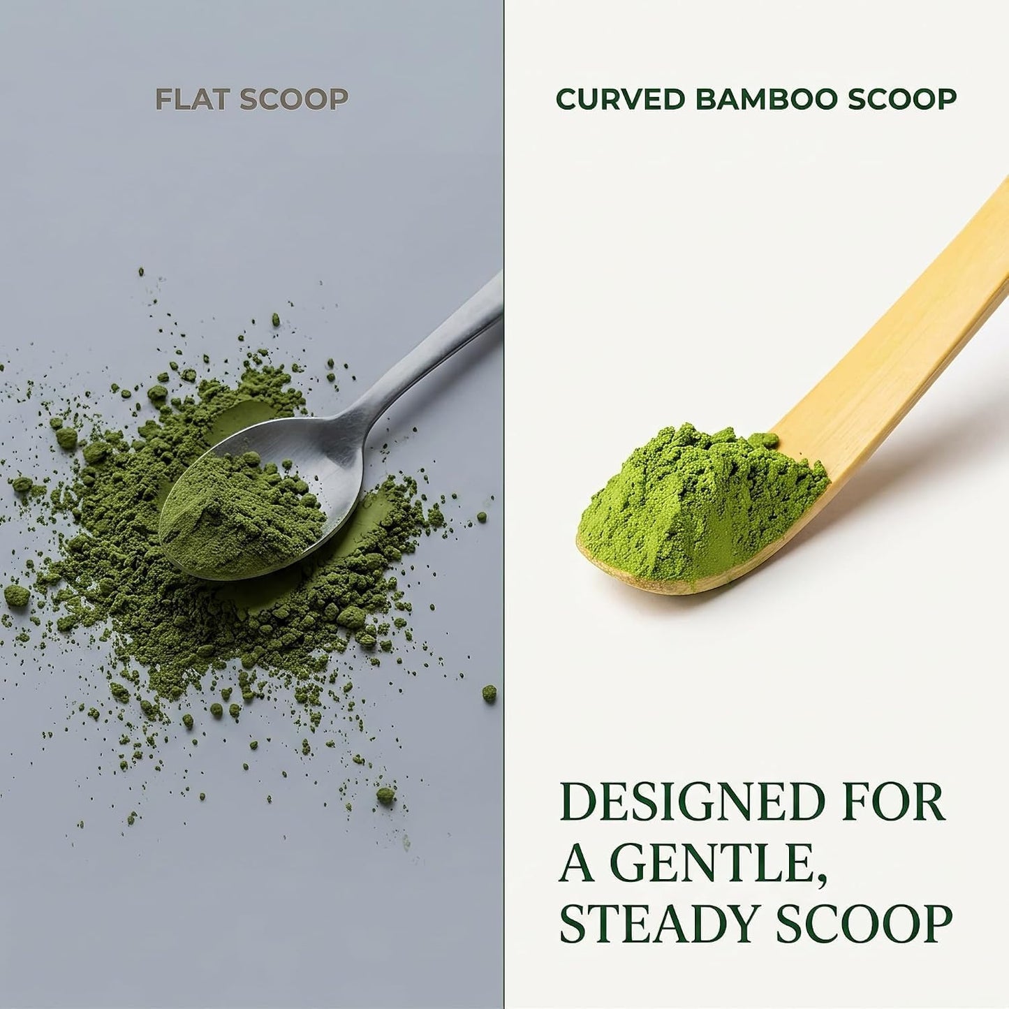 Japanese Bamboo Matcha Scoop - 18cm Brown Traditional Tea Ceremony Spoon for Matcha and Coffee | Durable Eco-Friendly Espresso Accessories,Tea Ceremony Supplies, Coffee Scoops