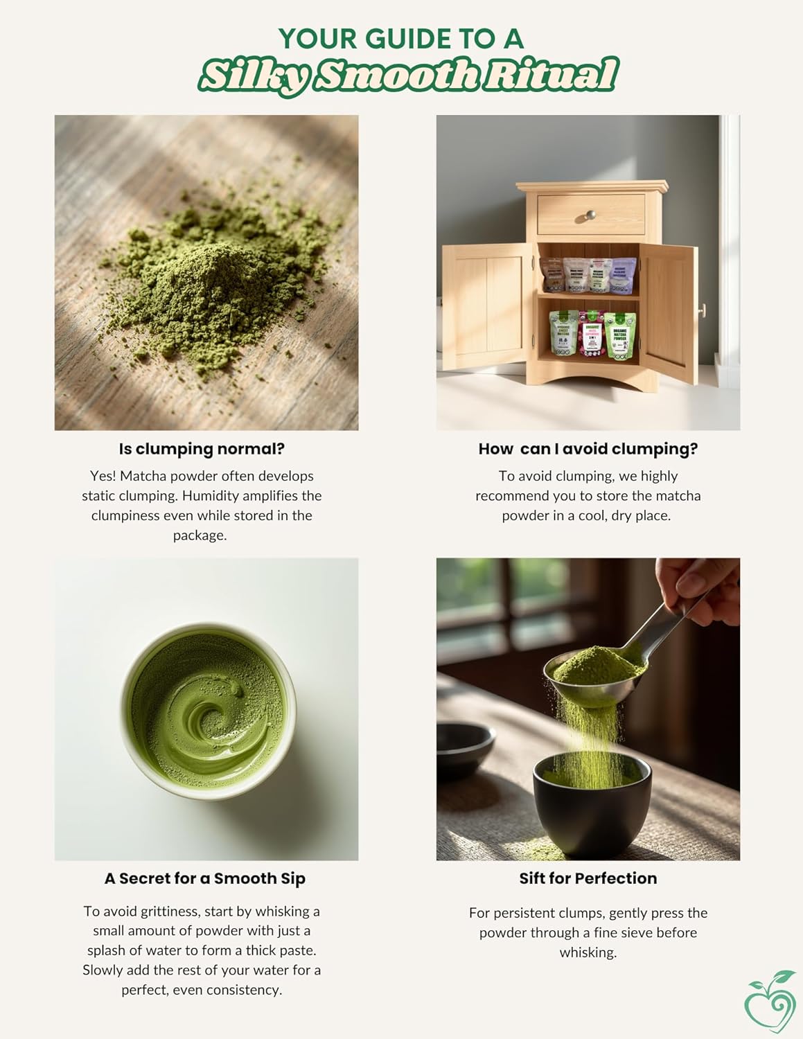 Cherie Sweet Heart Organic Matcha Green Tea Powder - Premium Culinary Grade, Authentic Japanese Origin, Antioxidant-Rich, Gluten-Free, Vegan – Perfect for Lattes, Cooking, Baking & Smoothies – 16oz Resealable Bag