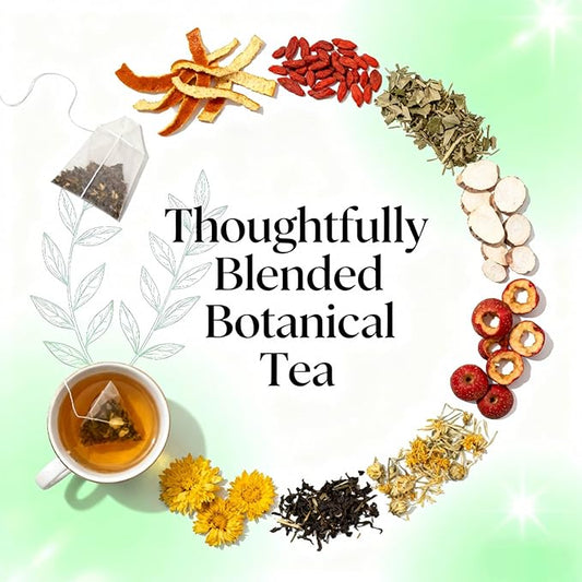 Baozem Detox Tea, Liver Detox Herbal Blend with Dandelion Root, Chrysanthemum & Cassia Seed, 18 Natural Herbs for Cleanse Support 30 Tea Bags (1)