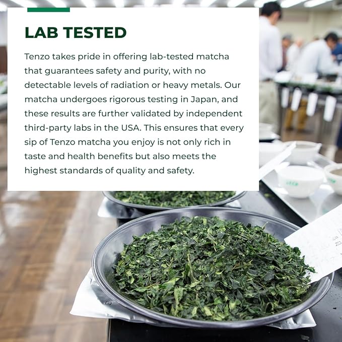 Tenzo Tea Matcha Green Tea Powder - USDA Organic Ceremonial Grade - Paleo, Kosher, Vegan - Authentic Japanese Matcha - Original Latte Powder 3.53 Ounce