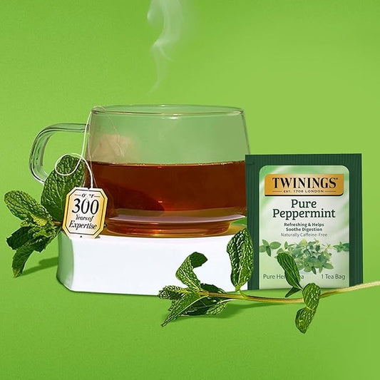 Twinings Herbal & Decaf Tea Bag Variety Sampler (40 Count)