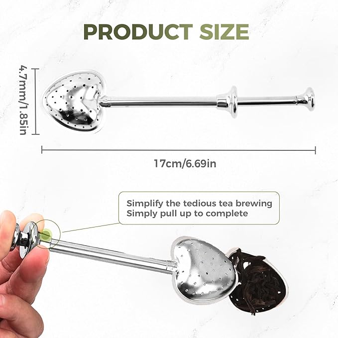 Stainless Steel Tea Diffuser,2025 New Tea Strainer Tea Infuser for Loose Leaf Tea,Creative Tea Spoon With Handle,Fine Holes Tea Interval Filter