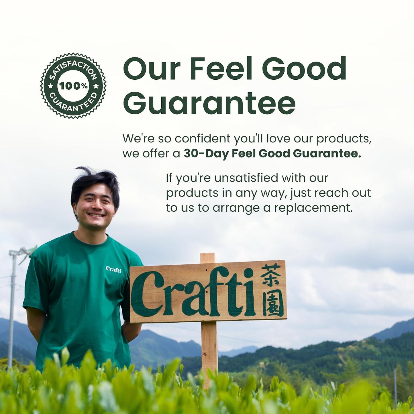 Crafti Ceremonial Grade Matcha Powder (Organic) - Unsweetened Authentic Japanese Daily Matcha Green Tea Powder from Uji