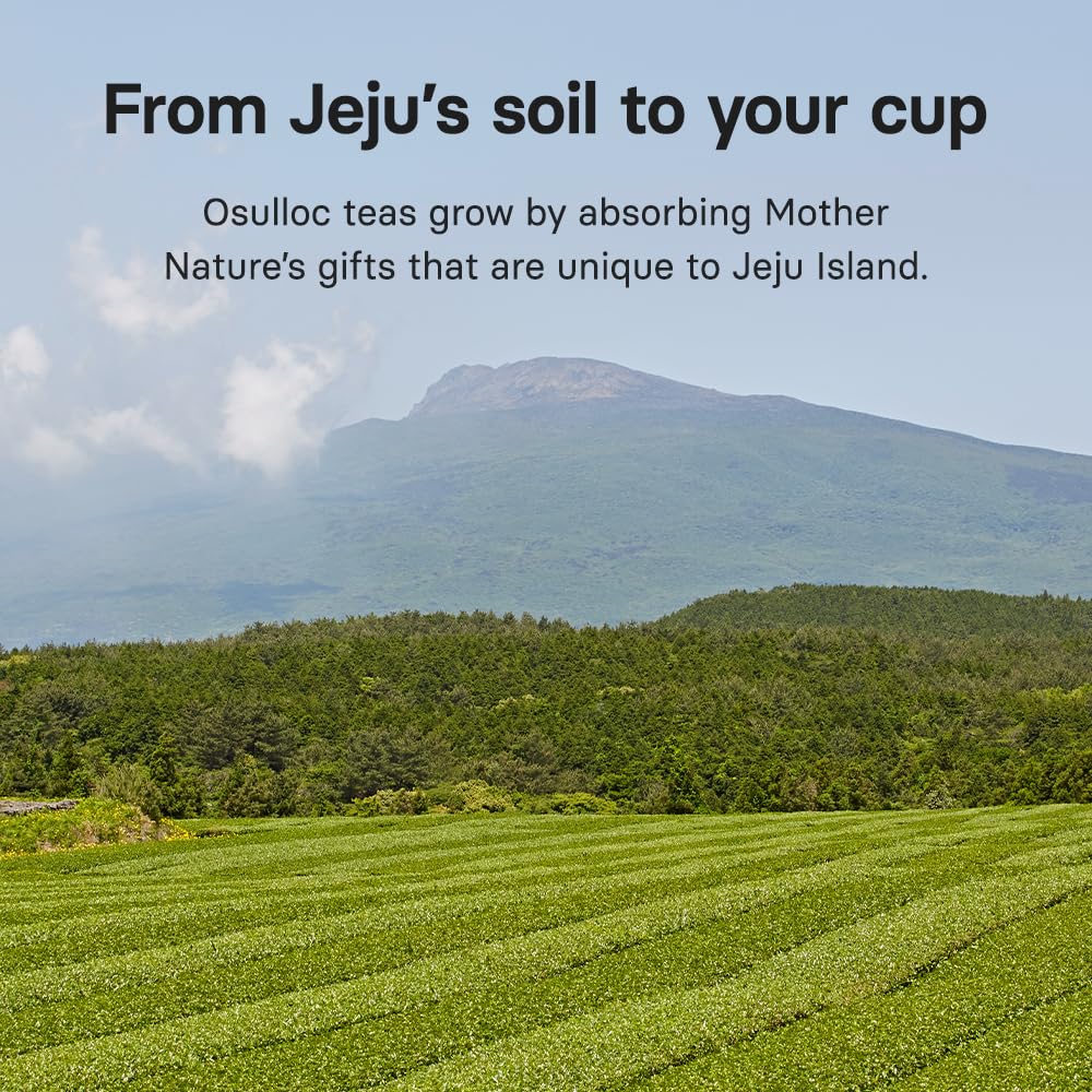 OSULLOC Sweet Hibiscus (Lemon & Cinnamon flavor), Decaffeinated Herbal tea, Relaxing Fruit Blended Hibiscus tea, Premium Tea bags from Jeju Island, 20 count, 1.27 oz