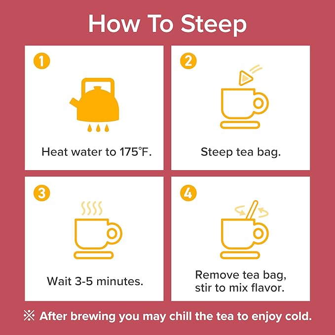 Onkatsu Farm Rooibos Azuki Bean Premium Japanese Tea Bags, Rich Aromatic Nutty Flavor, Hot or Iced, Caffeine Free, 50 Total Tea Bags