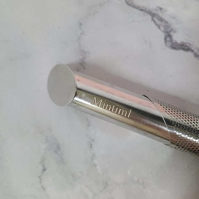 Stainless Steel Tea Diffuser,Upgrade Tea Pipe Stainless Steel Tea Infuser with Hanging Hook Handle,Fine Holes Tea Strainers Interval Diffuser for Loose Tea Coffee Seasonings Spices (1 PCS)