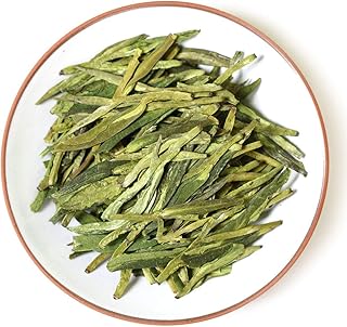 GOARTEA Bai Cha Long Jing Green Tea - 250g / 8.8oz Premium Grade - Spring Anji Baicha Longjing - White Dragon Well Chinese Green Tea Loose Leaf