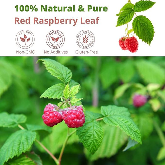 Red Raspberry Leaf Tea Pregnancy, 60 Count, VitalForest Natural Raspberry Leaves Tea Bags for Women’s Health – Period Healthy Cycle Tea – Vegan & Gluten-Free, Caffeine-Free, Non-GMO