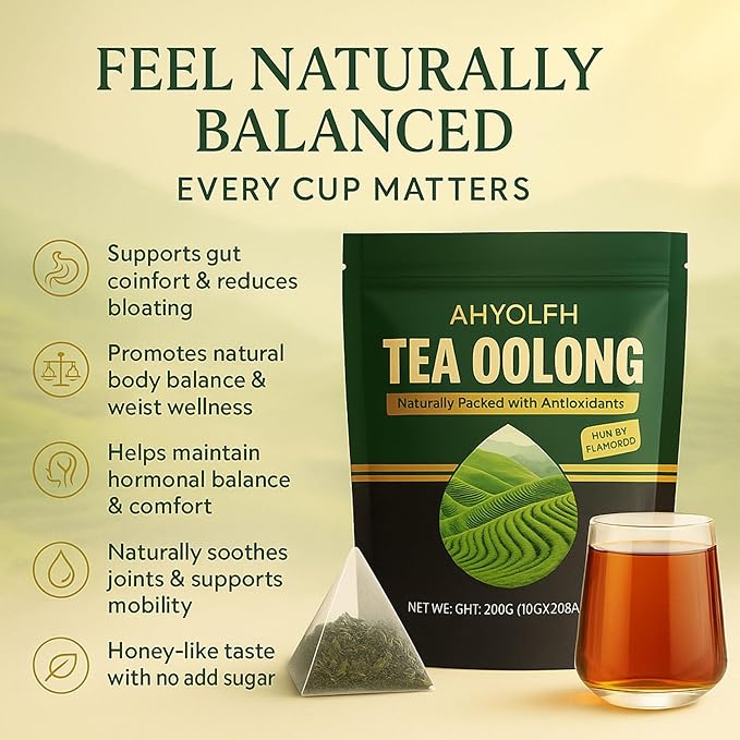 PiPi Oolong Tea Whole Leaf Tea Bags – Premium Yunnan Oolong | Naturally Rich in Tea Polyphenols & Antioxidants | 20 Bags Sachets for Digestive Balance & a Soothing TeaExperience (1)