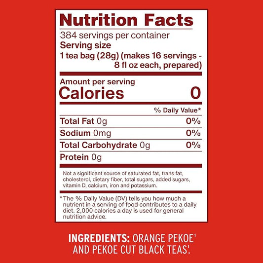 Luzianne Unsweetened Iced Tea Bags, Gallon Size, 24ct Box (Pack of 4)