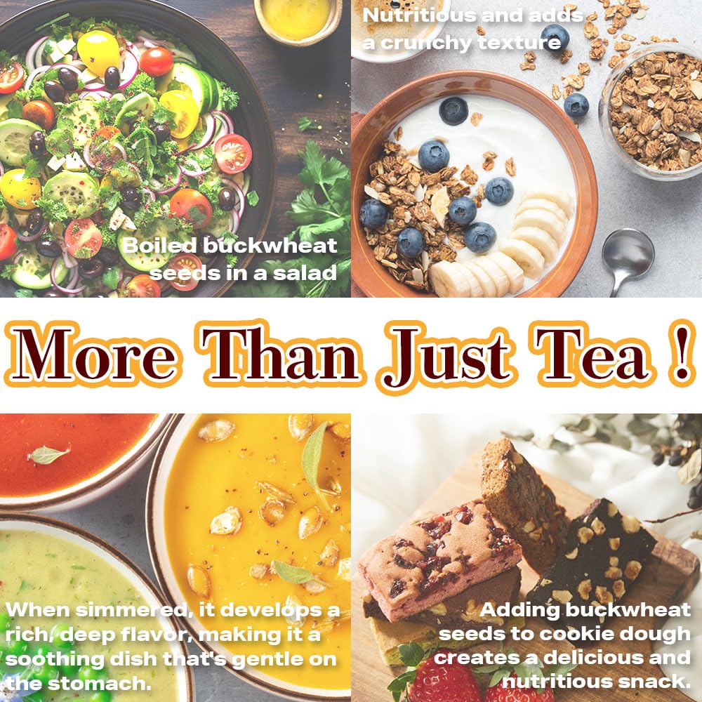 Japanese Soba Tea, Caffeine-Free Buckwheat Tea, Japan, 3.5 oz (100 g) | Gluten-free loose-leaf tea with a warm, roasted buckwheat flavor. Packed in a resealable zipper bag for easy storage