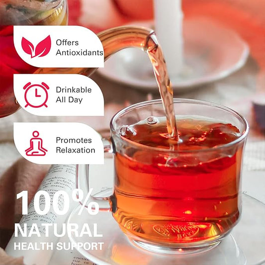 WT WEETEE Organic Decaf Black Tea Bags, Organic Decaffeinated Black Tea 200 Count | Smooth & Mild Taste | CO2-Decaffeinated | Resealable Kraft Bag