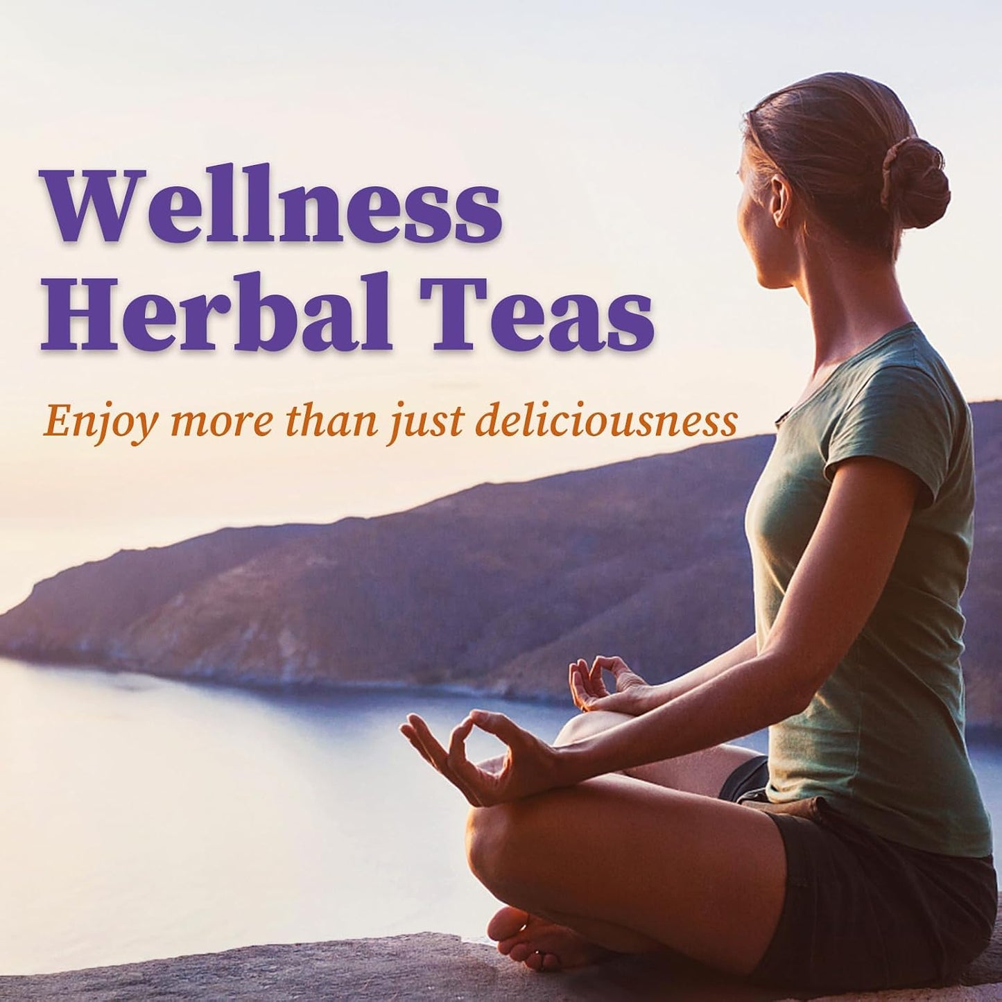 FullChea - Lavender Tea Bags, 50 Count, Natural Lavender Flowers | Pure lavender bud tea, caffeine-free floral tea for relaxation and daily wellness routines