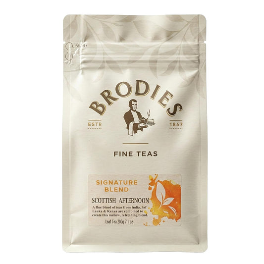 Brodies Tea, Scottish Afternoon Tea, Loose Leaf Black Tea Imported from Scotland, 7 Ounce (Pack of 1)