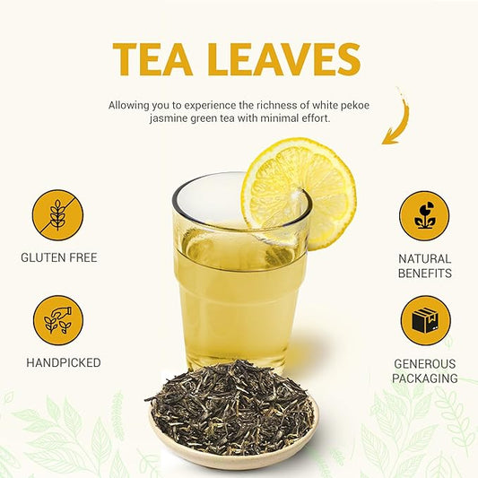 Fanale White Pekoe Jasmine Green Tea (600g / Pack of 30) | Loose Leaf Tea | TEA026-CS