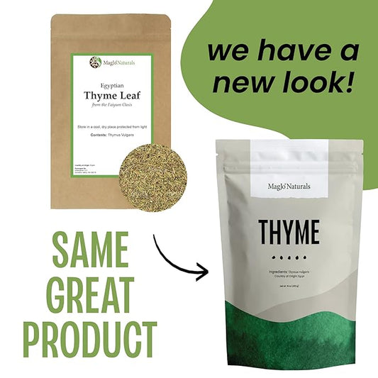 Thyme Leaf, Loose Leaf, Bulk 1 Pound bag, MagJo Naturals