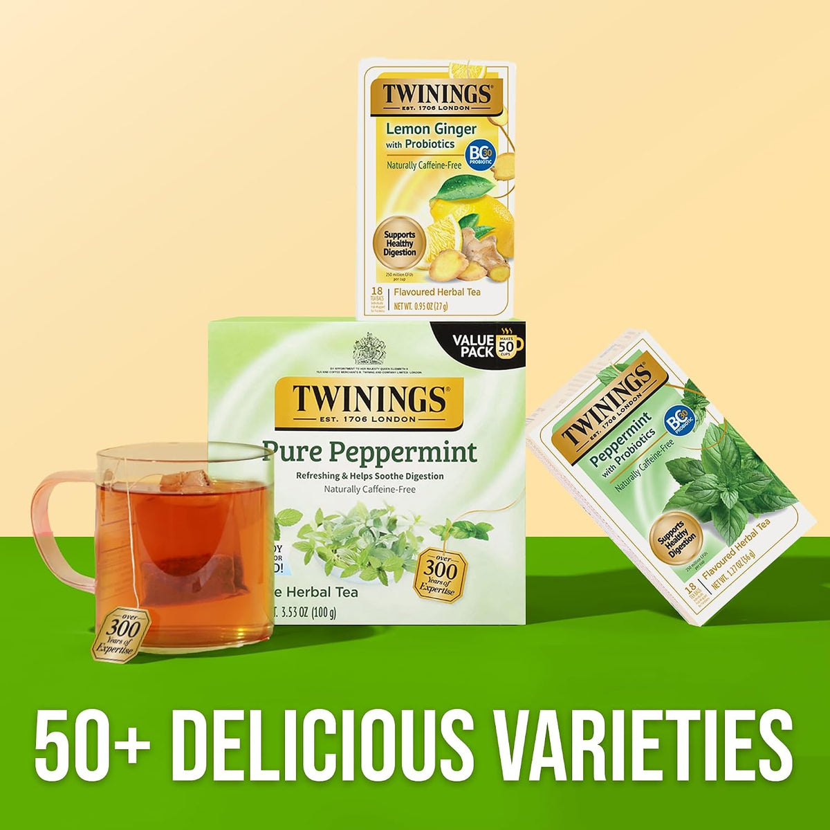 Twinings Peppermint with Probiotics Herbal Tea