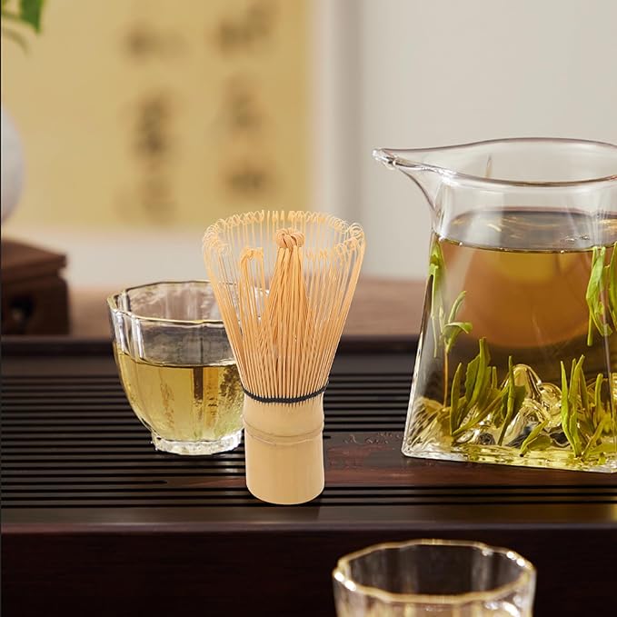 Doitool Matcha Whisk: 100-Prong Matcha Bamboo Whisk - Handcrafted Traditional Japanese Chasen - Stirrer Wisk Mixer Brush For Tea Preparation