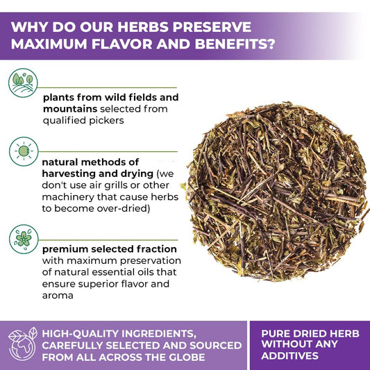 1.8 oz. Eyebright Herb Herbal Tea (Euphrasia Officinalis) - Dried Eyebright Herb Tea Hierba De Miramel