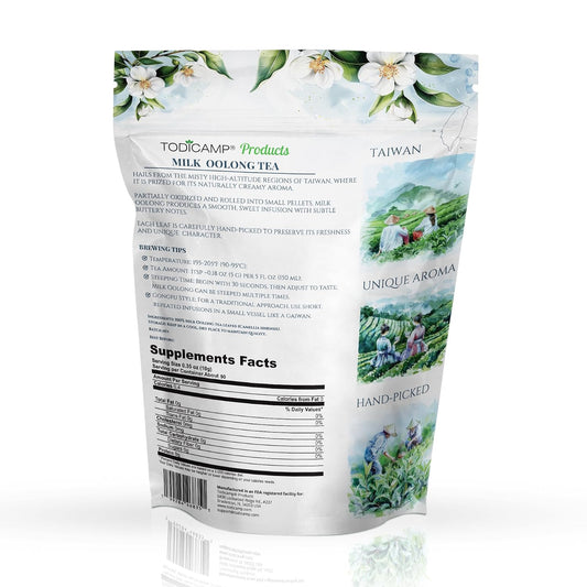 Milk Oolong Tea Loose Leaf – Premium Chinese Oolong Tea 1 lb | Double Milky Aroma & Smooth Taste | Bulk Loose Leaf Tea Tin | Afternoon & Asian Tea
