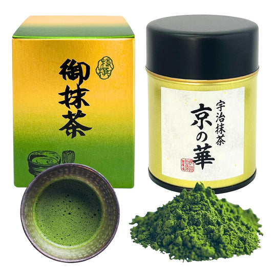 Kyoto uji matcha "Kyo-no-hana" Ceremonial Grade First Harvest Stone Ground Matcha from Uji, Kyoto ujitawara Seichajyo Since 1926 Made in Japan (1.4oz / 40g) 64111