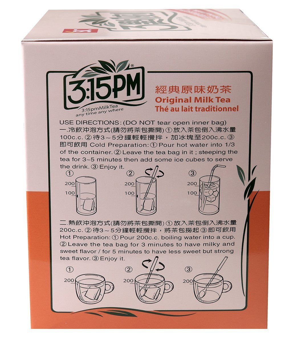 3:15pm - Original Milk Tea, 7.06 Oz - 10 Bags (Pack of 2)