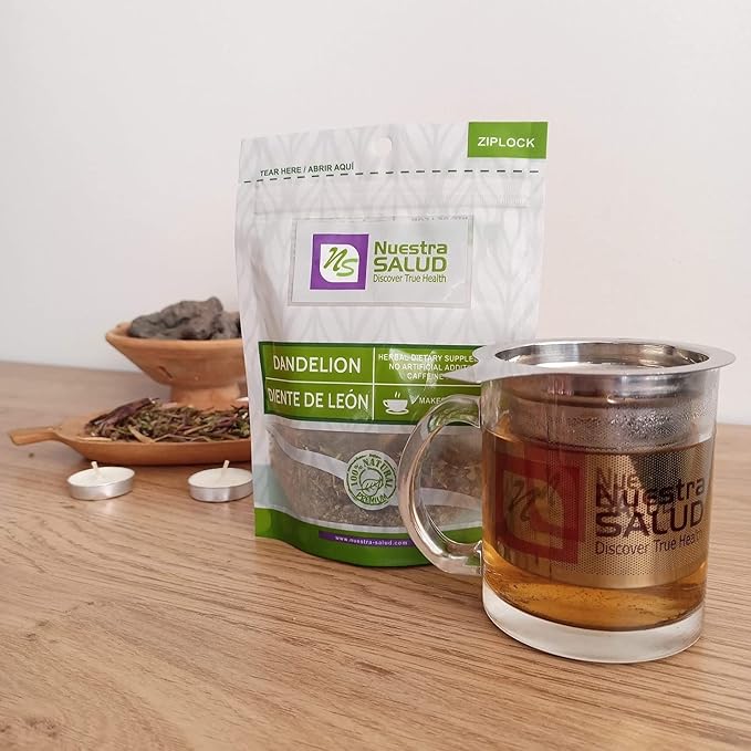 Roasted Dandelion Root Tea - Herbal Tea - For the Maintenance of Good Health - Zip-Lock (30g) 1.05oz - 100% Natural Diente de Leon Te