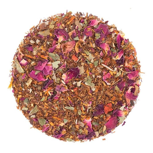English Tea Store - Strawberry Tingle Red Rooibos Tea | Loose Leaf Tea With Fruity Strawberry Flavor | Hot Or Iced Herbal Fruity Tea | Rooibos With Natural Fruit Notes | 4oz