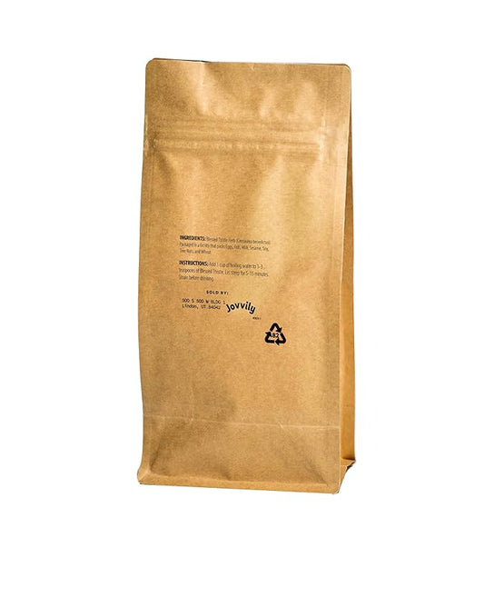 Jovvily Blessed Thistle Herb, 8 oz, Herbal Tea, Cut & Sifted