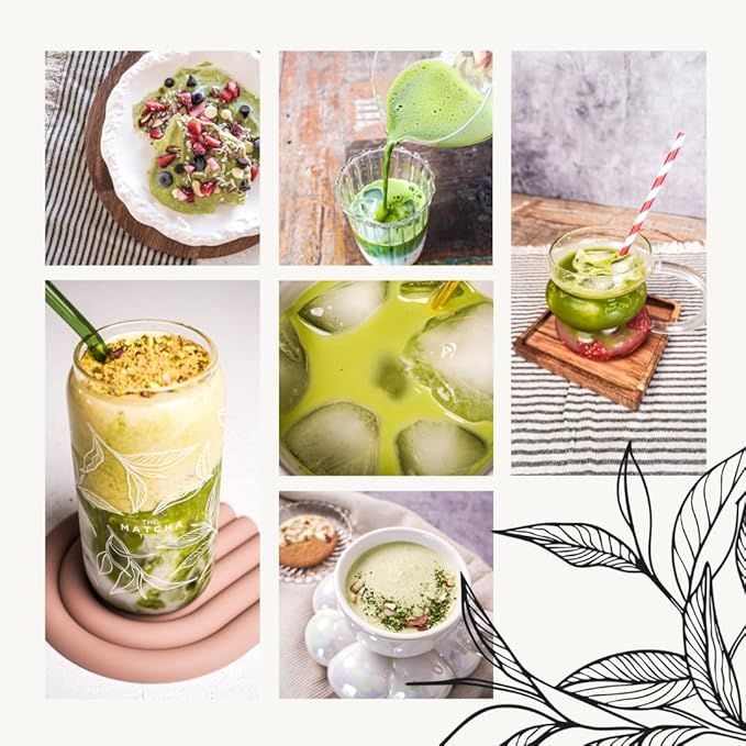 The Matcha Tribe Organic Ceremonial Matcha Green Tea Powder for Lattes. Authentic Japanese First Harvest from both Uji, Kakoshima and Shizuoka Japan. (1.06 Oz Tin - 30gr).