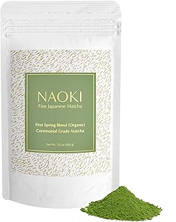 Naoki Matcha Organic Ceremonial First Spring Blend – Authentic Japanese First Harvest Ceremonial Grade Matcha Green Tea Powder from Kagoshima, Japan (100g / 3.5oz)
