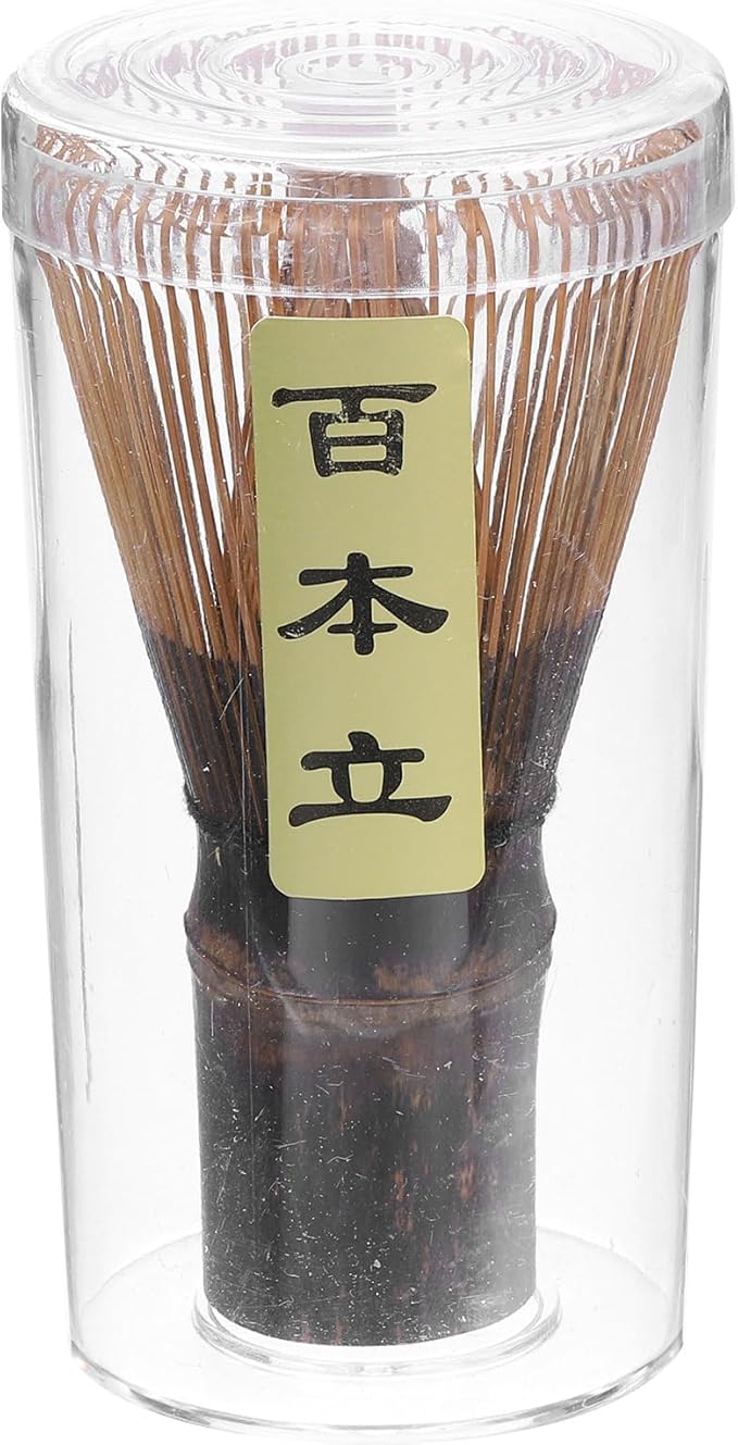 HARFINGTON Matcha Green Tea Whisk 100 Prongs Japanese Bamboo Whisk Chasen Preparing Matcha Powder Br