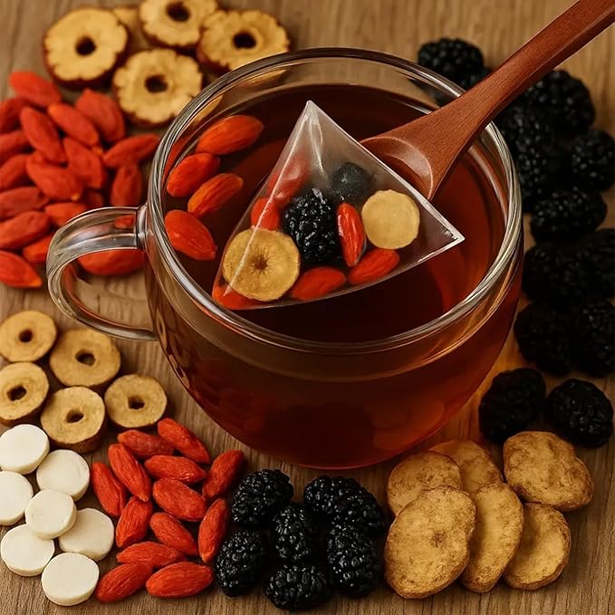 Turmeric Kidney Tea Formula Ginseng Eight Treasure,Traditional Kidney Cleansing Tea For Men & Women,Naturally Caffeine-free (10PCS)